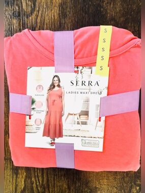 serra ladies maxi dress | Dresses | Serra Womens Tropical Palm Tree Sleeveless Gauze Cotton Size Xl Back Zipper Dresses